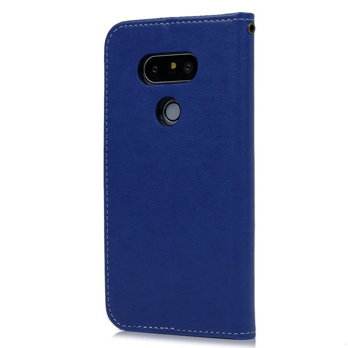 LG G5 Case,LG H868 Case - Wallet Folio Flip Magnetic Smart Closure Embossed Butterflies PU Leather Case with Stand... N18