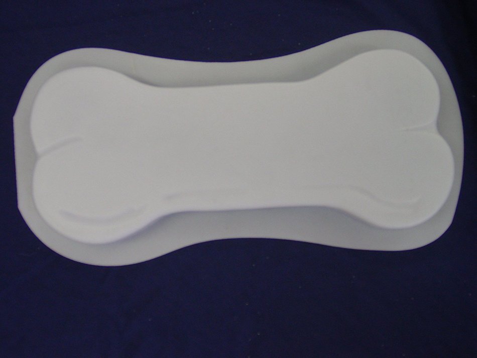 Dog Bone 16 Inch Concrete Plaster Stepping Stone Mold 1130