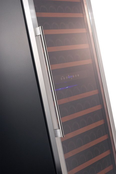 Smith & Hanks 166 Bottle Dual Zone Wine Refrigerator, Stainless Steel Door, Built-In or Free Standing
