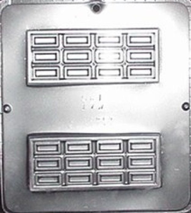 Candy Bar 5 1/2" x 2 1/2" x 1/2" Chocolate Candy Mold Candy Making 177