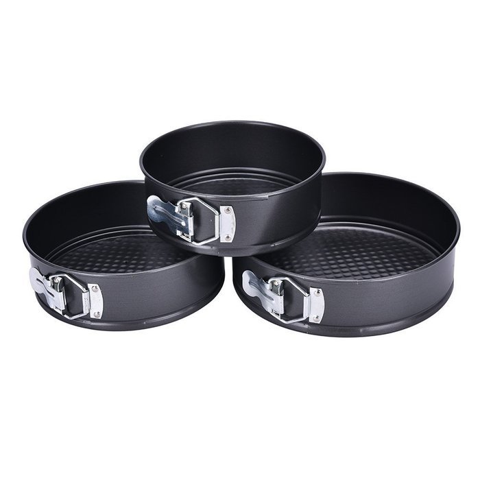 Nonstick 3pcs Different Size Pan Set By XIDAJE - Springform Round Shape Cake Mound Tart Quiche Cheesecake - Removable... N4