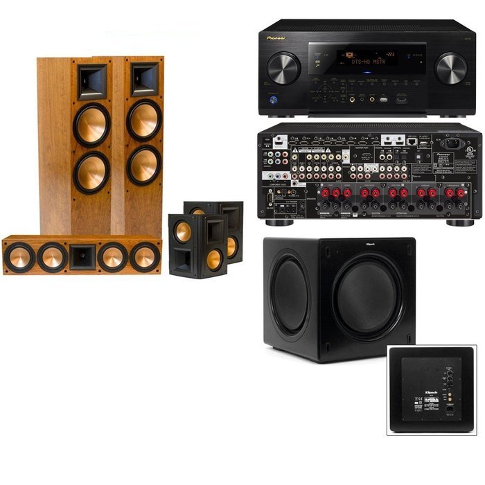 Klipsch RF-7II Theater System CHERRY -Pioneer SC-75 9.2 Network Ready-SW-310 Sub- FREE