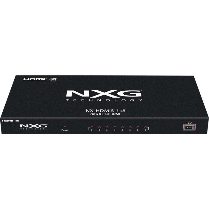 NXG TECHNOLOGY NX-HDMIS-1X8 3D 8-Port HDMI 1.4 1-In/8-Out Splitter