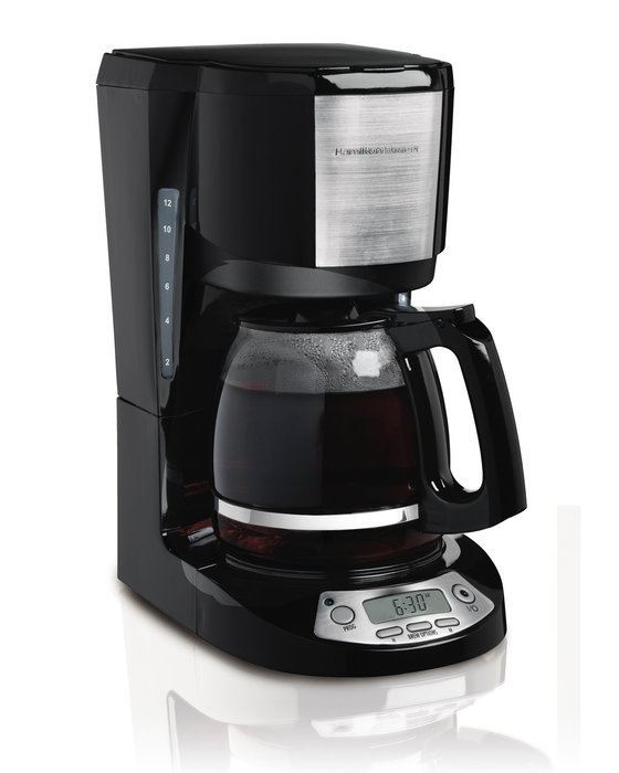 Hamilton Beach 49611 12 Cup Coffeemaker with Digital Clock N2