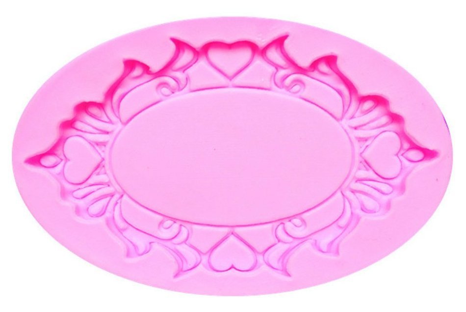 GogoForward Silicone 3D Mirror Frame Fondant Mould Cake Chocolate Baking Decor N6