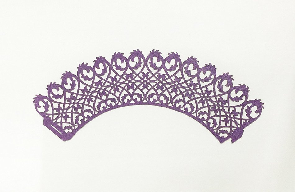 HUAL Cupcake Wrappers 50 Filigree Artistic Bake Cake Paper Cups Lace Laser Cut Liner Baking Cup Muffin Case Trays... N21