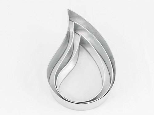 4 TIER TEAR DROP MULTILAYER BIRTHDAY WEDDING ANNIVERSARY CAKE PANS / TINS 6" 8" 10 " 12" N2
