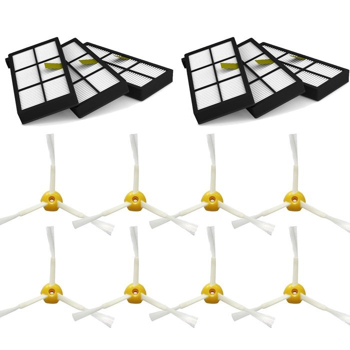 Smartide Filter and Side Brush Kit for Irobot Roomba 800 870 880 Vacuum Cleaner Replacement - Includes 6 Pc Filters... N2