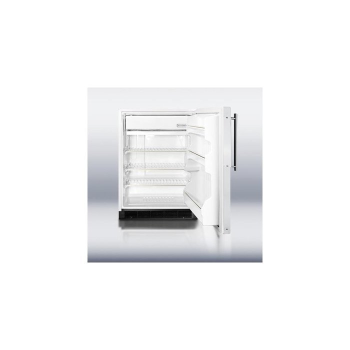 Summit BI605RFR 6.1 Cu. Ft. Custom Panel Undercounter Built-In Compact Refrigerator N5