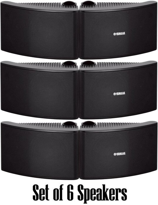 Yamaha All Weather Outdoor / Indoor Wall Mountable Natural Sound 180 watt 2 way Acoustic Suspension Speakers -... N5