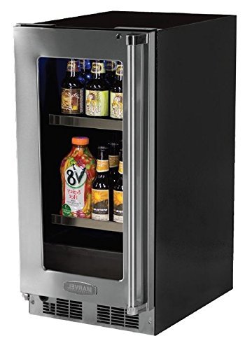 Marvel MP15BCG3LS Professional Beverage Framed Door, 15", Stainless Steel