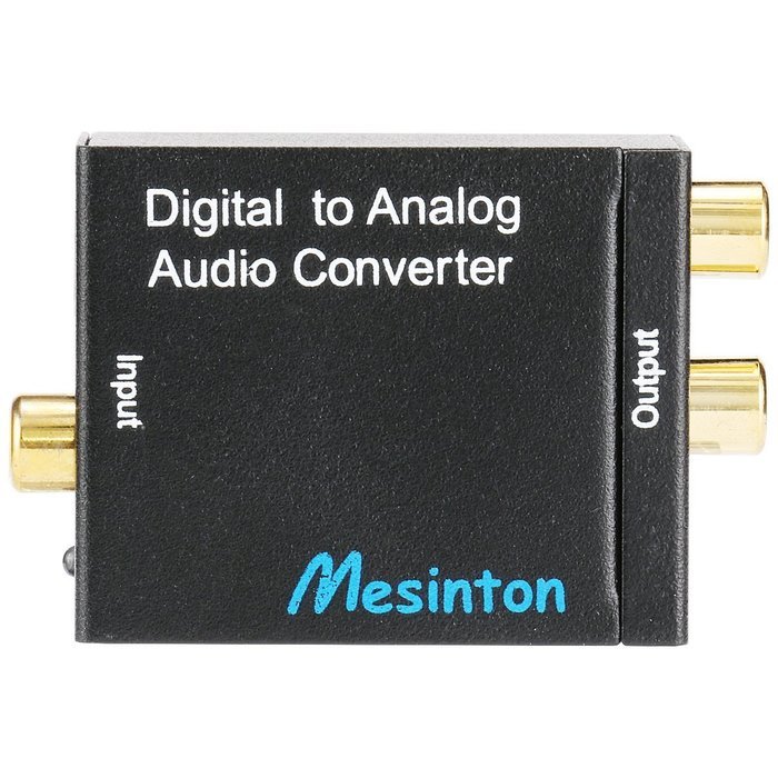 Mesinton Digital Optical Coax to Analog R/L audio converter, Digital to Analog Audio Converter With Optical Toslink... N2