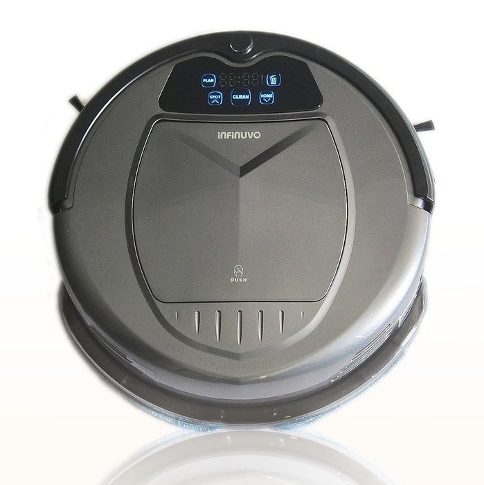 Infinuvo Hovo 650 Robotic Vacuum with HEPA Filter, UV Lamp, Home Base, Scheduler, Virtual Blocker & Water Tank... N7