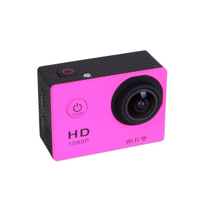 Wifi 1080P Full HD 30M Waterproof Sports Action Camera Bicycle Helmet Car Pink N3