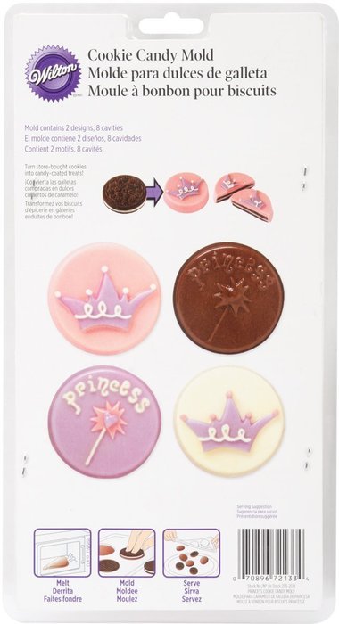 Wilton Cookie Candy Mold, Princess, 8 Cavities N4