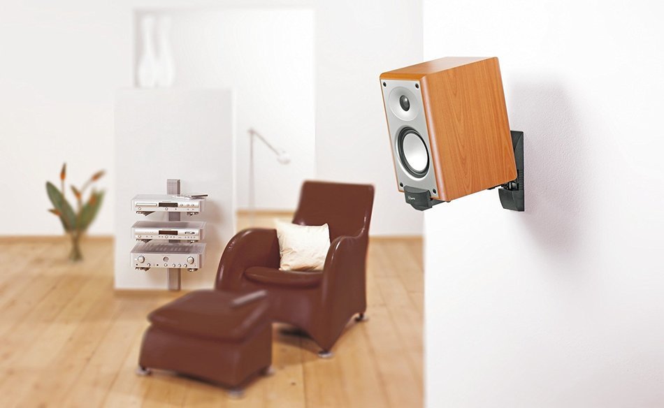 Vogel's VLB Series Loudspeaker Wall Mount (set of 2), Swiveling, VLB 200 Max 44lbs, Black N4