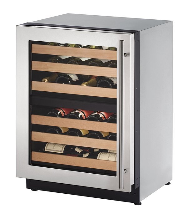U-Line U2224ZWCS01A Built-in Wine Storage, 24", Stainless Steel
