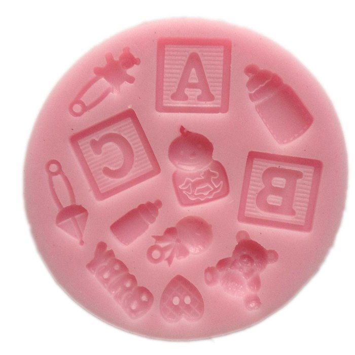 Food Grade BABY SCHOOLING SILICONE MOULD, non stick sugarcraft Sugar paste, Chocolate, Fondant, Butter, Resin,... N2