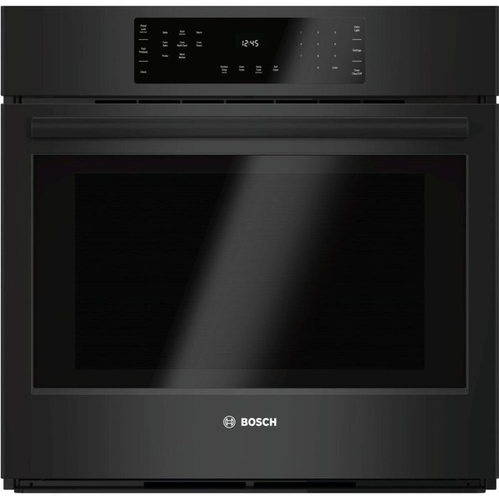 Bosch HBL8461UC 800 30" Black Electric Single Wall Oven - Convection
