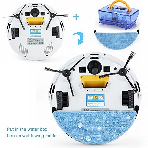 ILIFE Smart Wet Robot Vacuum Cleaner Wet and Dry Clean MOP Water Tank HEPA Filter,Ciff Sensor,Self Charge V5 PRO... N7