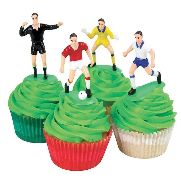 PME Football/Soccer Cake Topper Set 9pc N2