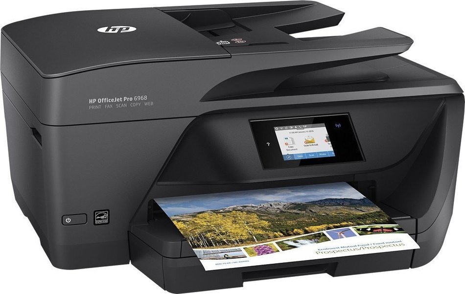 HP - Officejet Pro 6968 Wireless All-In-One Instant Ink Ready Printer N2
