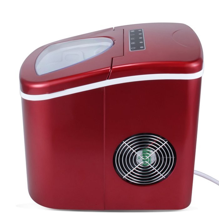 Portable Countertop Ice Cube Maker Compact Touch Control, Make 26lbs Per Day Red ;P#O455K5/U 7RK-B230568 N3