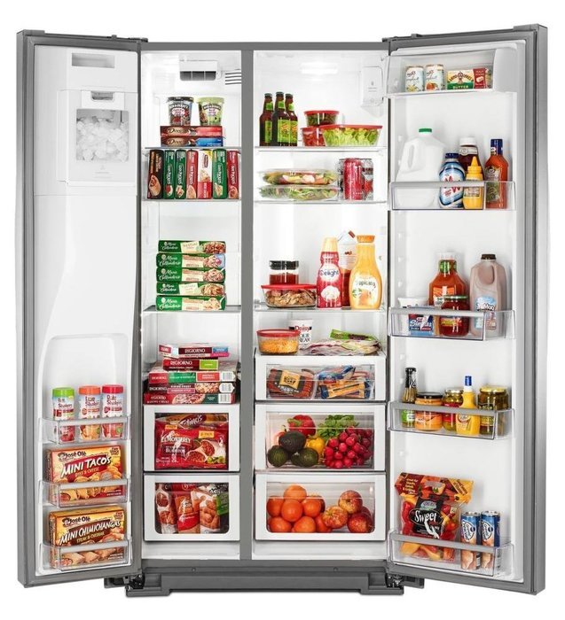 WHIRLPOOL WRS973CIDM 36-inch Wide Side-by-Side Counter Depth Refrigerator with StoreRight(TM) Dual Cooling System... N3