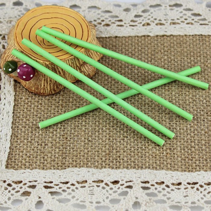 Dealglad 100pcs Paper Lollipop Sucker Sticks for Cake Pops Candy, 6-inch By 5/32-inch (Purple) N27