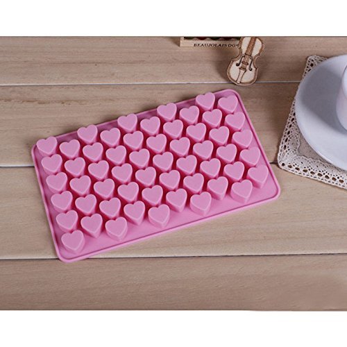 55 Silicone Mini Heart Cake Mold Chocolate Cookies Baking Mould Soap Mold N5