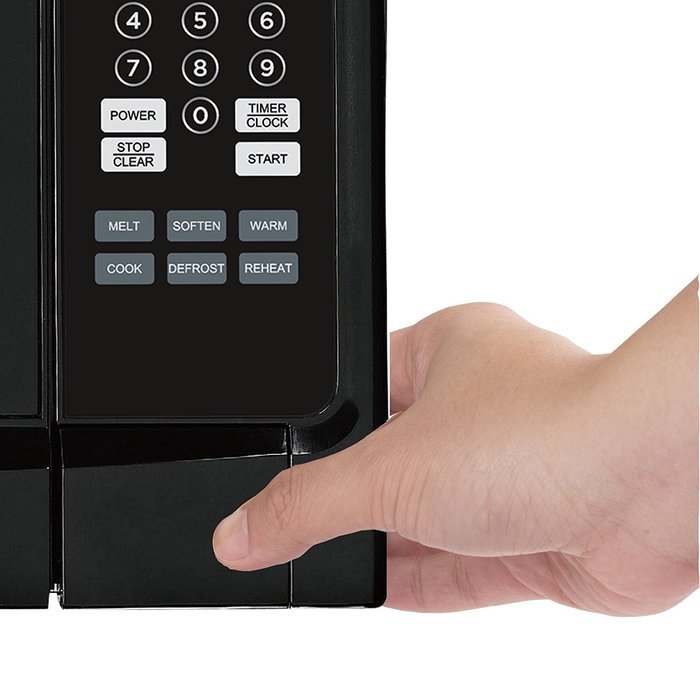 Westinghouse WCM16100B 1000 Watt Counter Top Microwave Oven, 1.6 Cubic Feet, Black Cabinet N10