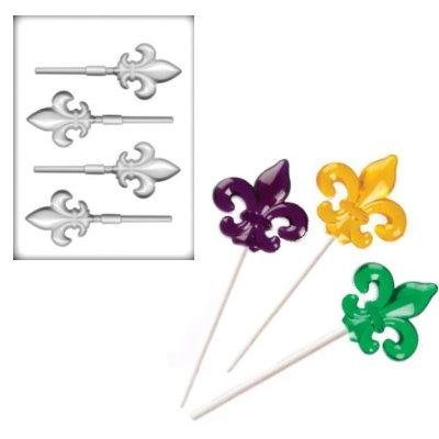 Fleur De Lis Pop Hard Candy Mold