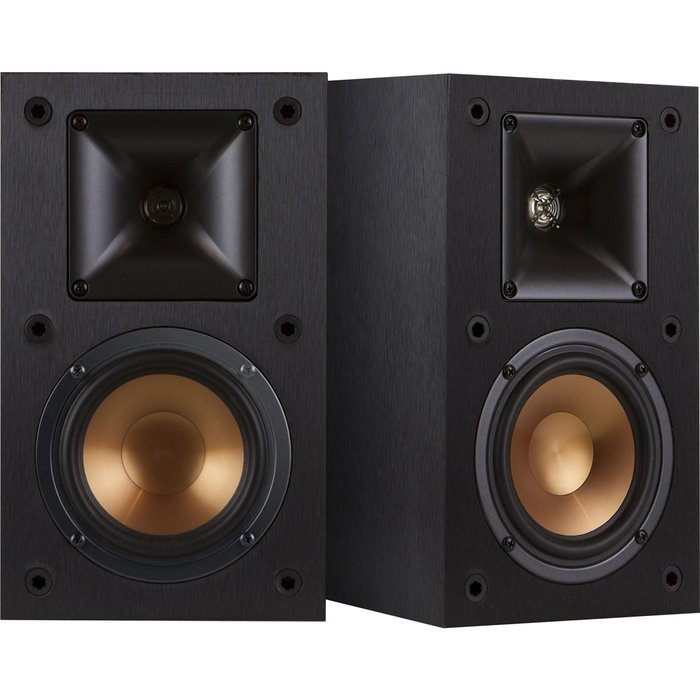 Klipsch R-14M Reference Bookshelf Monitor Speakers Bundle includes Speaker Pair (2 Speakers), 100ft of Select... N3