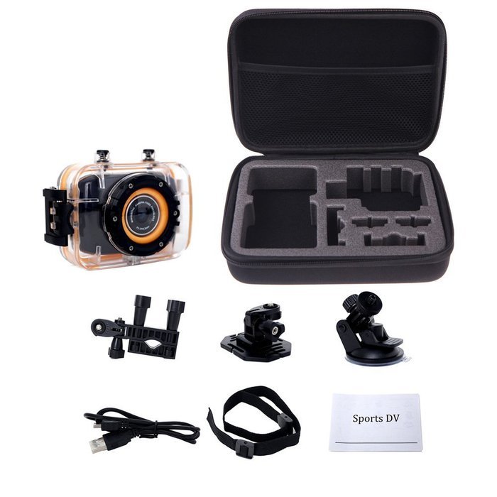Andoer FHD 1080P Touch Screen Diving Sports Action Camera Mini Digital Camcorder with Shockproof Protective Case... N3