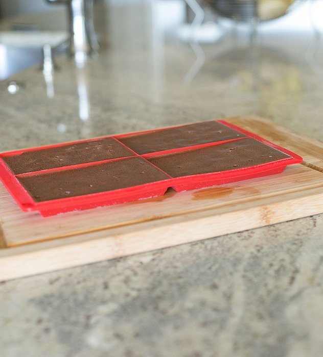 Internet's Best Silicone Mini Ice Cube Tray | Waffle Ice Mold | Candy Cake Chocolate Mold | Red N6
