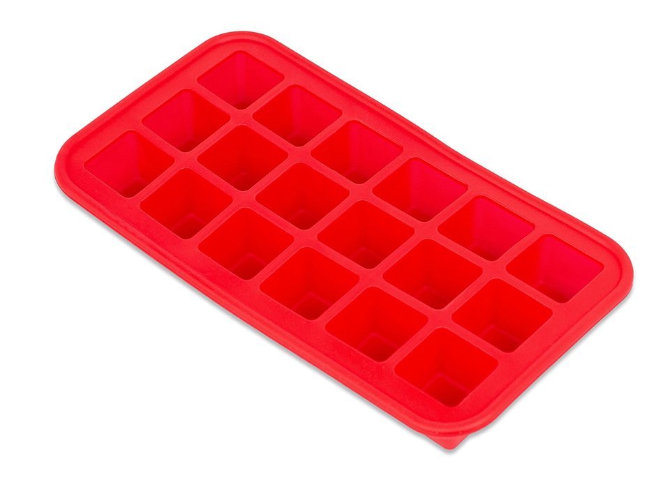 Internet's Best Silicone Mini Ice Cube Tray | Waffle Ice Mold | Candy Cake Chocolate Mold | Red N7