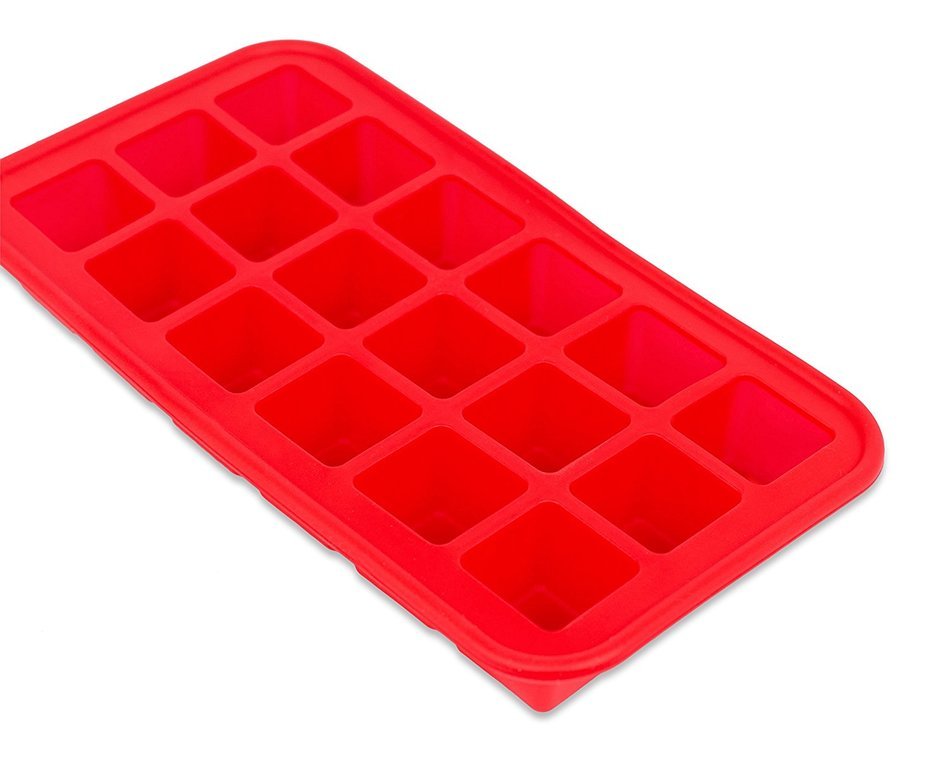 Internet's Best Silicone Mini Ice Cube Tray | Waffle Ice Mold | Candy Cake Chocolate Mold | Red N9