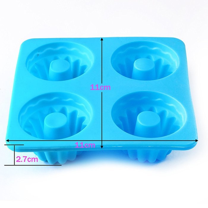 Home.lolo Fancy Bundt Cake Candy Silicone Mold DIY Mould Chocolate Soap Pastry SCM01A-04 N4
