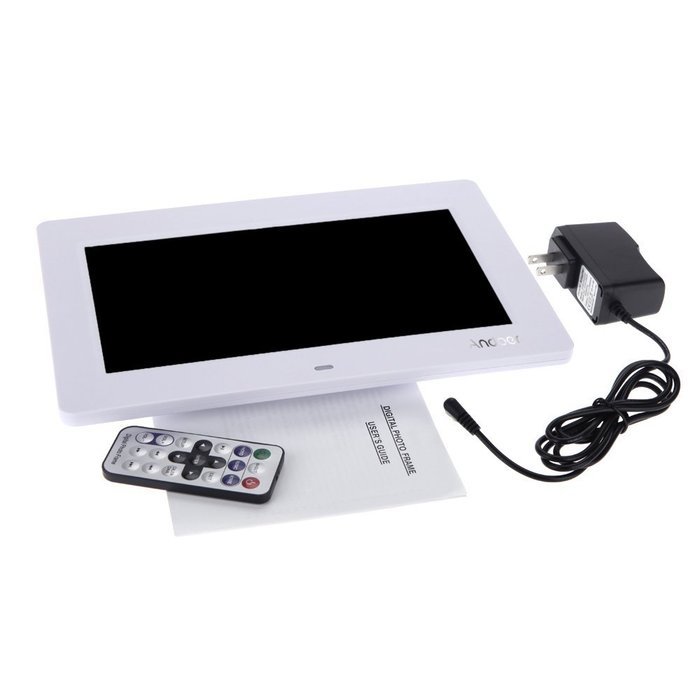 Andoer 10'' HD TFT-LCD 1024 * 600 Digital Photo Frame Alarm Clock MP3 MP4 Movie Player with... N17