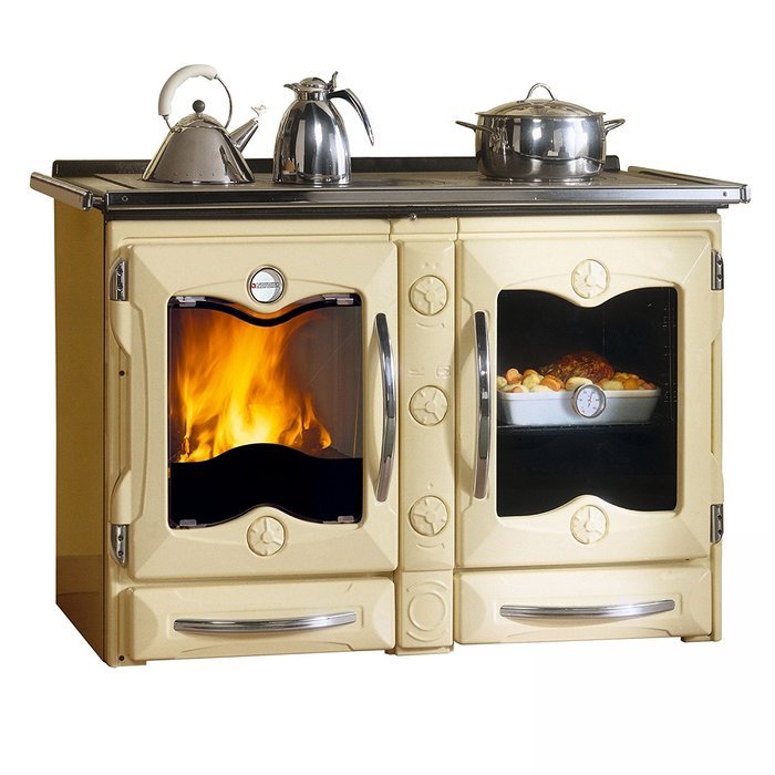 Wood Burning Cook Stove La Nordica "America Cream" Cooking Stove Range N3