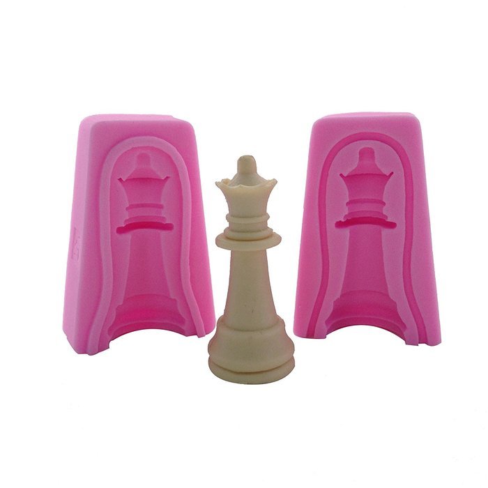 WYD Chess Sets 6 Silicone Fondant Cake Mold Chocolate Baking Sugarcraft (Chess Sets 6) N4