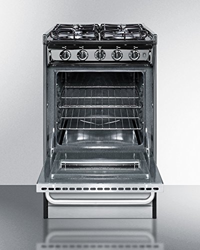 20" Wide Slide-In Gas Range with Stainless Doors & Sealed Burners N4