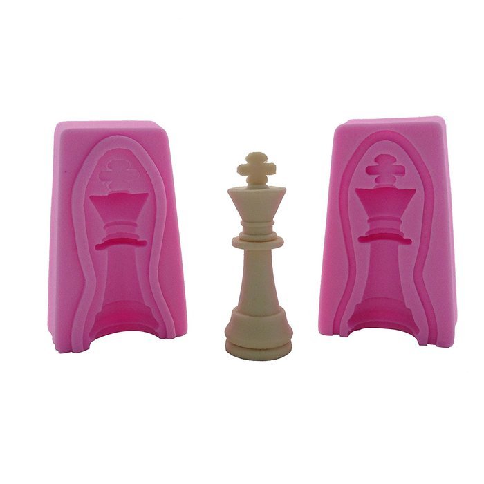 WYD Chess Sets 6 Silicone Fondant Cake Mold Chocolate Baking Sugarcraft (Chess Sets 6) N6