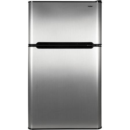 Haier 3.2 cu ft Refrigerator Virtual Steel N2
