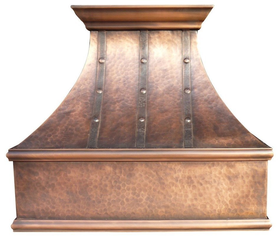 Copper Best H7 302127L Copper Range Hood Vented through Roof or Wall Easy Install N2