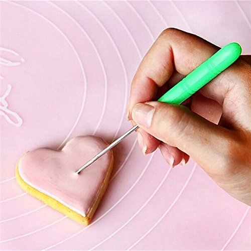 1 Pcs Scriber Needle Modelling Tool Marking Patterns Icing Sugar Cake Decorating,Random Color by Crqes N9