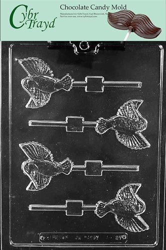 Cybrtrayd A137 Hummingbird Lolly Animal Chocolate Candy Mold