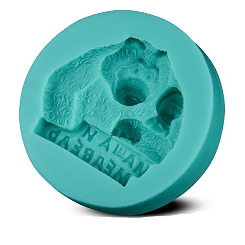Bear 3D Shaped Food Grade Silicone Mold by uGen! Soap Ice Cake Mold. Sugarcraft Tool. Chocolate Candy Fondant...