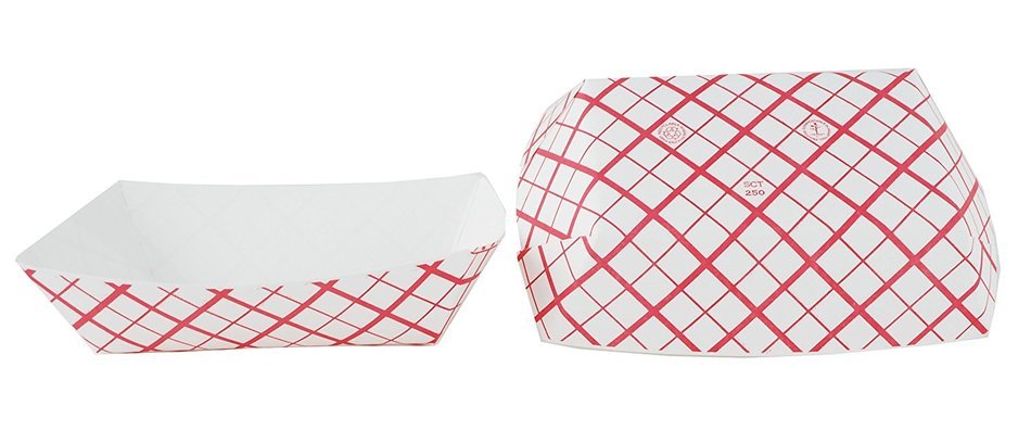 Southern Champion Tray Southland Paperboard Red Check Food Tray (Multiple Sizes Available) N8
