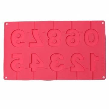 Anyana DIY Numbers Lollipop Mold Chocolate Cake Silicone Fondant Mould N8